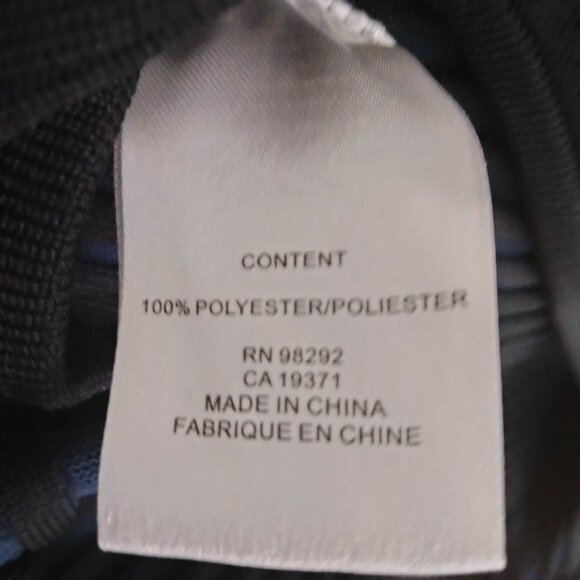 Tibi Tech Poly Ribbed Decollette Wrap Sweater in  Blue Black Large NWT - Picture 12 of 13